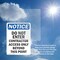 Signmission Do Not Enter Contractor Access OSHA Notice Sign, Vinyl Decal, 7in W x 10in L, 2PK OS-2PACK-NS-D-710-V-11177 - alternate 4